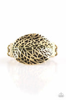 Paparazzi - Never LEAF Me - Brass Paparazzi Ring