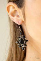 Glamorously Colorful - Black - Paparazzi Earrings