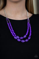 Sundae Shoppe - Purple - Paparazzi Necklace