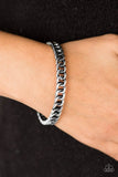 Might and CHAIN - Silver - Paparazzi Bangle Bracelet