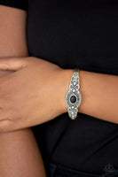 Wide Open Mesas - Black - Paparazzi Cuff Bracelet