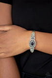 Wide Open Mesas - Black - Paparazzi Cuff Bracelet