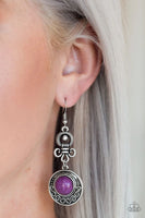 Paparazzi - Southern Serenity - Purple Earrings #208 (D)