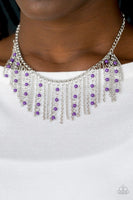 Harlem Hideaway - Purple - Paparazzi Necklace #5008 (D)