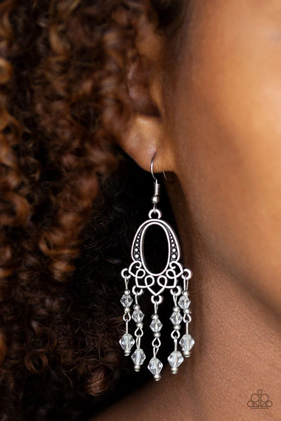 Not The Only Fish In The Sea - White - Paparazzi Earrings