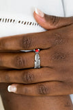 Heads or TAILFEATHERS - Red - Paparazzi Ring