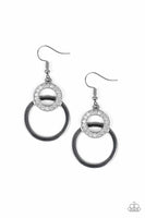 Paparazzi - Regal Refinery - Black Earrings