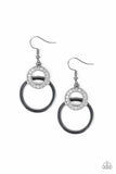 Paparazzi - Regal Refinery - Black Earrings