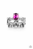 Crowned Victor - Pink - Paparazzi Ring