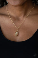 Timeless Tranquility - Gold - Paparazzi Necklace