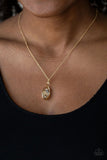 Timeless Tranquility - Gold - Paparazzi Necklace