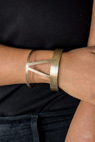 Rural Ruler - Brass - Paparazzi Cuff Bracelet
