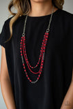 New York City Chic - Red - Paparazzi Necklace