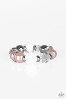 Paparazzi - Here I Am - Pink Stretchy Bracelet #912 (D)