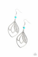 Absolutely Airborne - Blue - Paparazzi Earrings