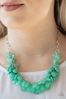 Colorfully Clustered - Green - Paparazzi Necklace
