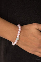 Im Here For The Bride - Pink - Paparazzi Stretchy Bracelet #2251 (D)