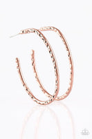 Rural Rambler - Copper - Paparazzi Hoop Earrings 4727(D)