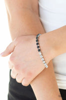Paparazzi "Out Like A SOCIALITE" - Black Clasp Bracelet #1725 (D)