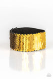 Mer-Amazingly Mermaid - Gold to Silver - Paparazzi Snap Bracelet