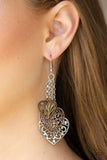 Once Upon A Heart - Multi - Paparazzi Heart Earrings #1520