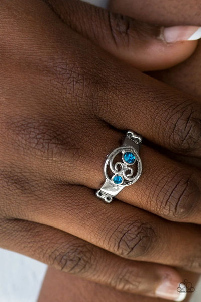 Oceanic Bliss - Blue - Paparazzi Ring #817