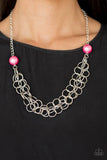 Paparazzi - Daring Diva - Pink Necklace #2567