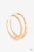 Slayers Gonna Slay - Gold - Paparazzi Hoop Earrings