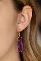 I Have A HAUTE Date - Purple - Paparazzi Acrylic Necklace #717 (D)