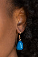 Trend Status - Blue Gold - Paparazzi Necklace