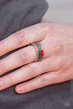 Super Summer - Red - Paparazzi Ring