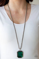Let Your HEIR Down - Green - Paparazzi Necklace