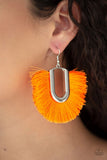 Tassel Tropicana - Orange - Paparazzi Fringe Earrings