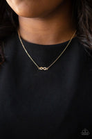 Always A Winner - Gold - Paparazzi Infinity Necklace