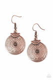 Lily Of The Nile - Copper - Paparazzi Earrings #1111