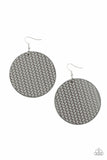 WEAVE Your Mark - Silver - Gray Paparazzi Earring