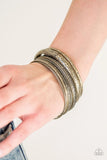 Paparazzi - Hidden Groves - Brass Bangle Bracelet #3333
