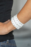 Now Taking The Stage - White - Paparazzi Snap Bracelet
