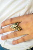 Heres Your Crown - Brass - Paparazzi Ring