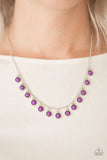 Paparazzi - Gypsy Glow - Purple Necklace #3492 (D)