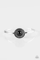 Paparazzi - Sahara Sunshine - Black Cuff Bracelet #3748(D)