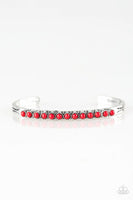 New Age Traveler - Red - Paparazzi Cuff Bracelet