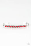 New Age Traveler - Red - Paparazzi Cuff Bracelet