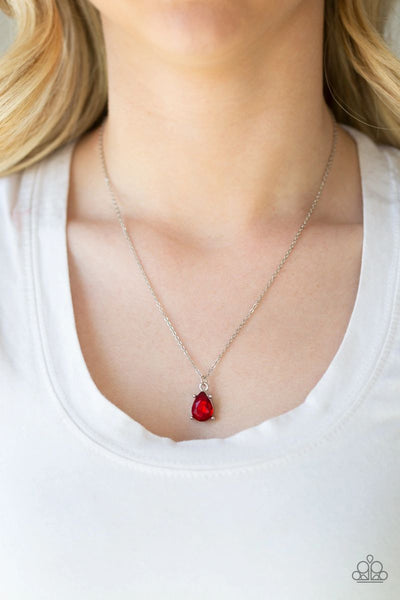Paparazzi - Classy Classicist - Red Necklace #2255 (D)