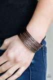 Paparazzi - Stacked Shimmer - Copper Cuff Bracelet