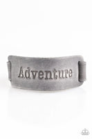 Take The Scenic Route - Silver Gray - Paparazzi Inspirational Snap Bracelet