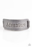 Take The Scenic Route - Silver Gray - Paparazzi Inspirational Snap Bracelet