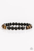 Paparazzi - Easygoing - Brown Stretchy Bracelet 2919(D)