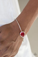 Make A Spectacle - Red - Paparazzi Cuff Bracelet