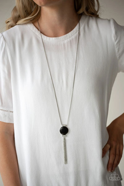 Happy As Can BEAM - Black - Paparazzi Necklace